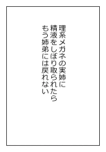 理系メガネの実姉に精液をしぼり取られたらもう姉弟には戻れない : page 1