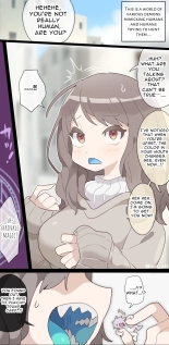 A vore manga where you are shrunk by a girl with blue mucous membranes and then swallowed whole : page 1