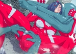 Atoraruksu Reiza~ Shin Hiroin VS Mesu Kaijū~ Kūru Kyodai Reddo Hiroin Kuyūruku-teki Haiboku! Mesu Kaijū ni Nugarare Kōsoku sa rete Muyō de Etchi na Shūtai o Sarashi Haiboku suru… Ōkina Onēsan Dai Pinchi! : page 16