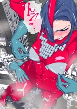 Atoraruksu Reiza~ Shin Hiroin VS Mesu Kaijū~ Kūru Kyodai Reddo Hiroin Kuyūruku-teki Haiboku! Mesu Kaijū ni Nugarare Kōsoku sa rete Muyō de Etchi na Shūtai o Sarashi Haiboku suru… Ōkina Onēsan Dai Pinchi! : page 17