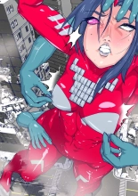 Atoraruksu Reiza~ Shin Hiroin VS Mesu Kaijū~ Kūru Kyodai Reddo Hiroin Kuyūruku-teki Haiboku! Mesu Kaijū ni Nugarare Kōsoku sa rete Muyō de Etchi na Shūtai o Sarashi Haiboku suru… Ōkina Onēsan Dai Pinchi! : page 18