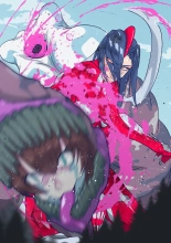 Atoraruksu Reiza~ Shin Hiroin VS Mesu Kaijū~ Kūru Kyodai Reddo Hiroin Kuyūruku-teki Haiboku! Mesu Kaijū ni Nugarare Kōsoku sa rete Muyō de Etchi na Shūtai o Sarashi Haiboku suru… Ōkina Onēsan Dai Pinchi! : page 34