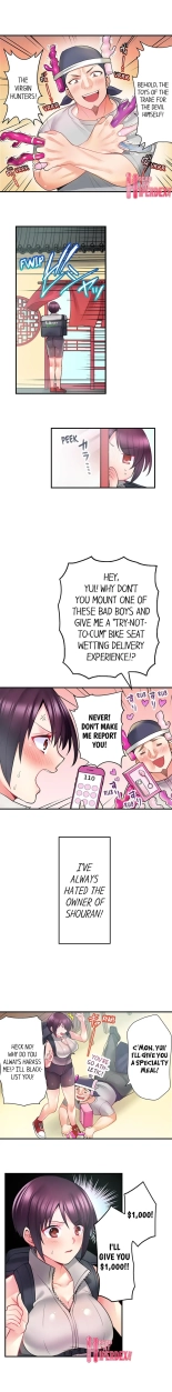Bike Delivery Girl, Cumming To Your Door! | Jitensha Haitatsuin , Gaman Dekizu soto de Icchaimashita... page 5