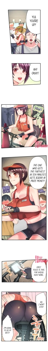 Bike Delivery Girl, Cumming To Your Door! | Jitensha Haitatsuin , Gaman Dekizu soto de Icchaimashita... page 36