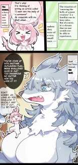 Giant Wolf Girl VORE & GTS : page 1