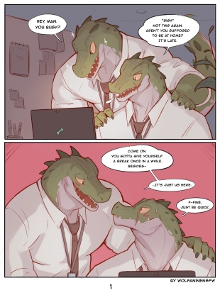 hentai Just Two Lizards in the Office