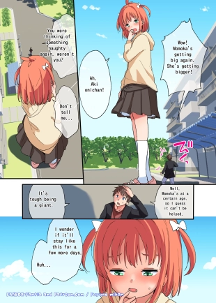hentai I can't go against my giant little sister