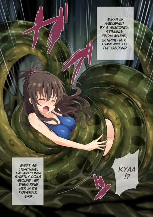 hentai [Mist Night  Hell Of Swallowed Mikan with Anaconda short