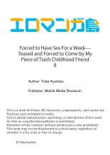Forced to Have Sex For a Week- Teased and Forced to Come by My Piece of Trash Childhood Friend 3-12 : page 162