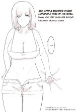 Otto Mochi no Gyaru to Kabeana Kara Sex | Sex With a Married Gyaru Through a Hole in The Wall. page 35