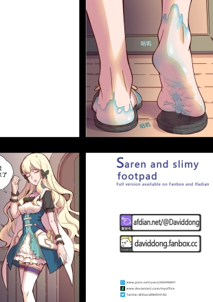 hentai - Saren and slimy footpad