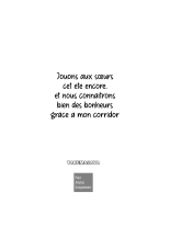 Jouons aux S?urs cet été encore, et nous connaîtrons bien des bonheurs grâce à mon Corridor : page 92